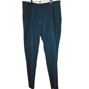 Shinesty The Teal Suit Pants Flat Front Pockets size 42 Flawed‎